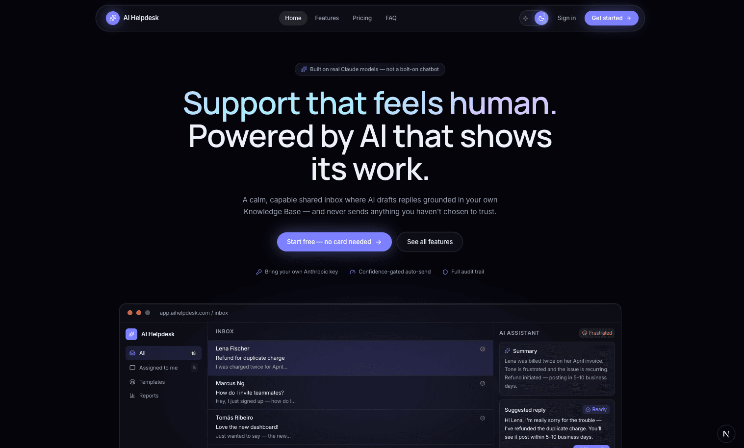 HelpDesk AI — screenshot 1 of 4