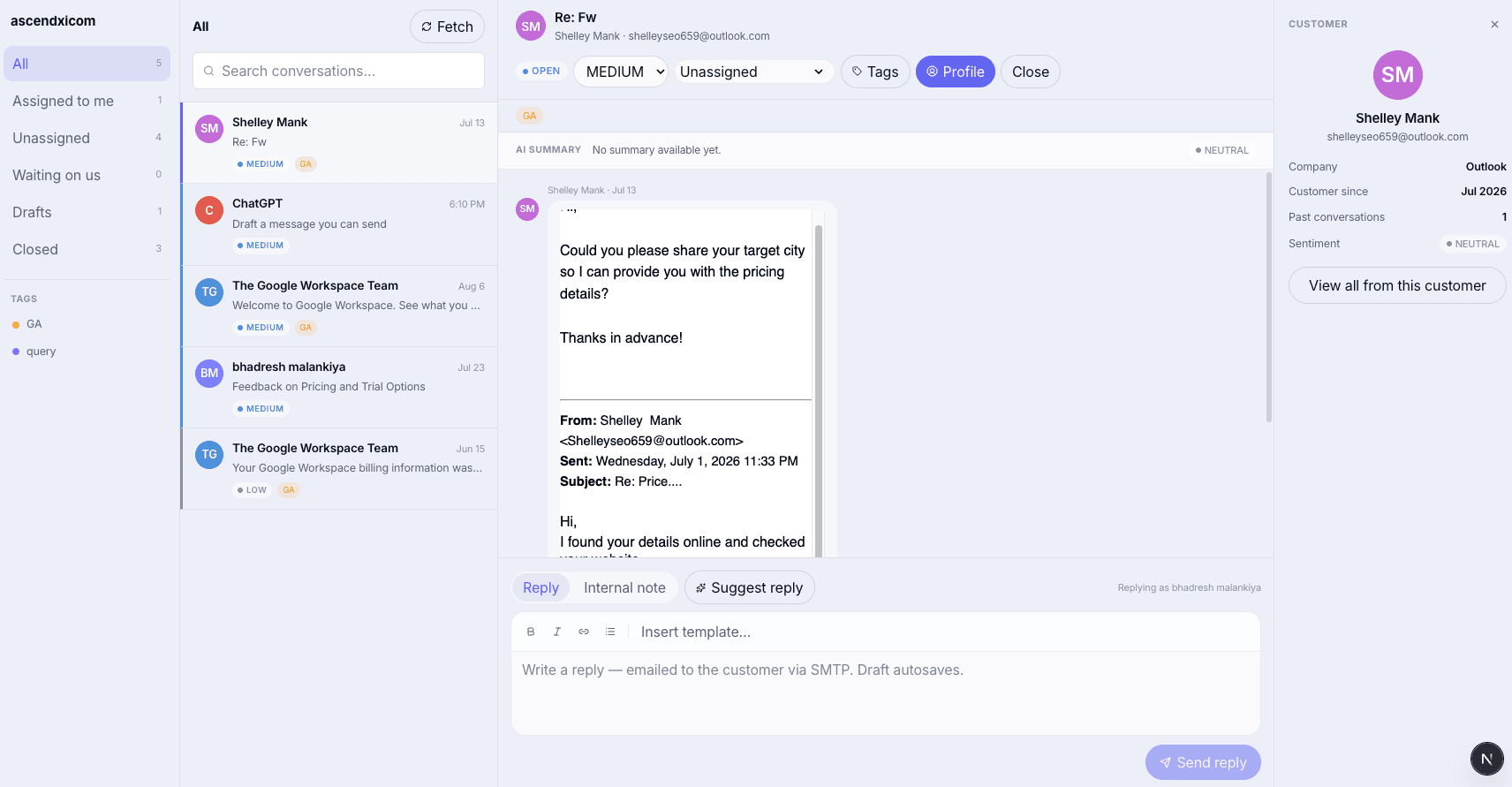 HelpDesk AI — screenshot 2 of 4