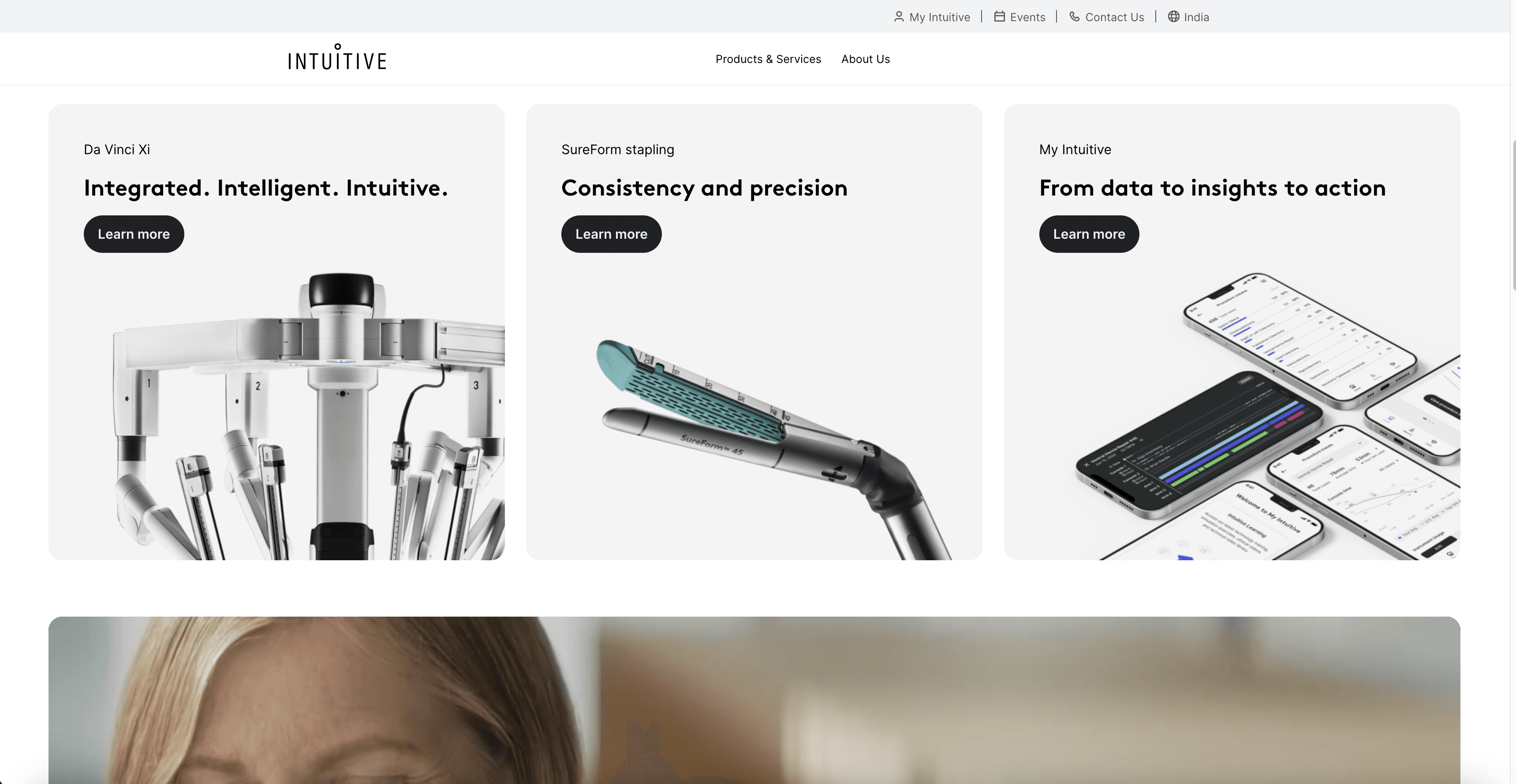 Intuitive Surgical Dashboard — screenshot 1 of 1