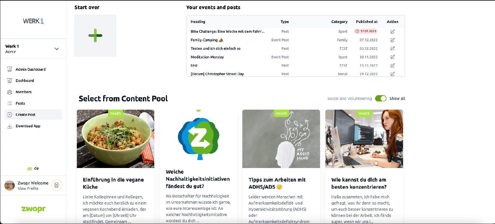 ZWOPR Admin Solution — screenshot 4 of 7