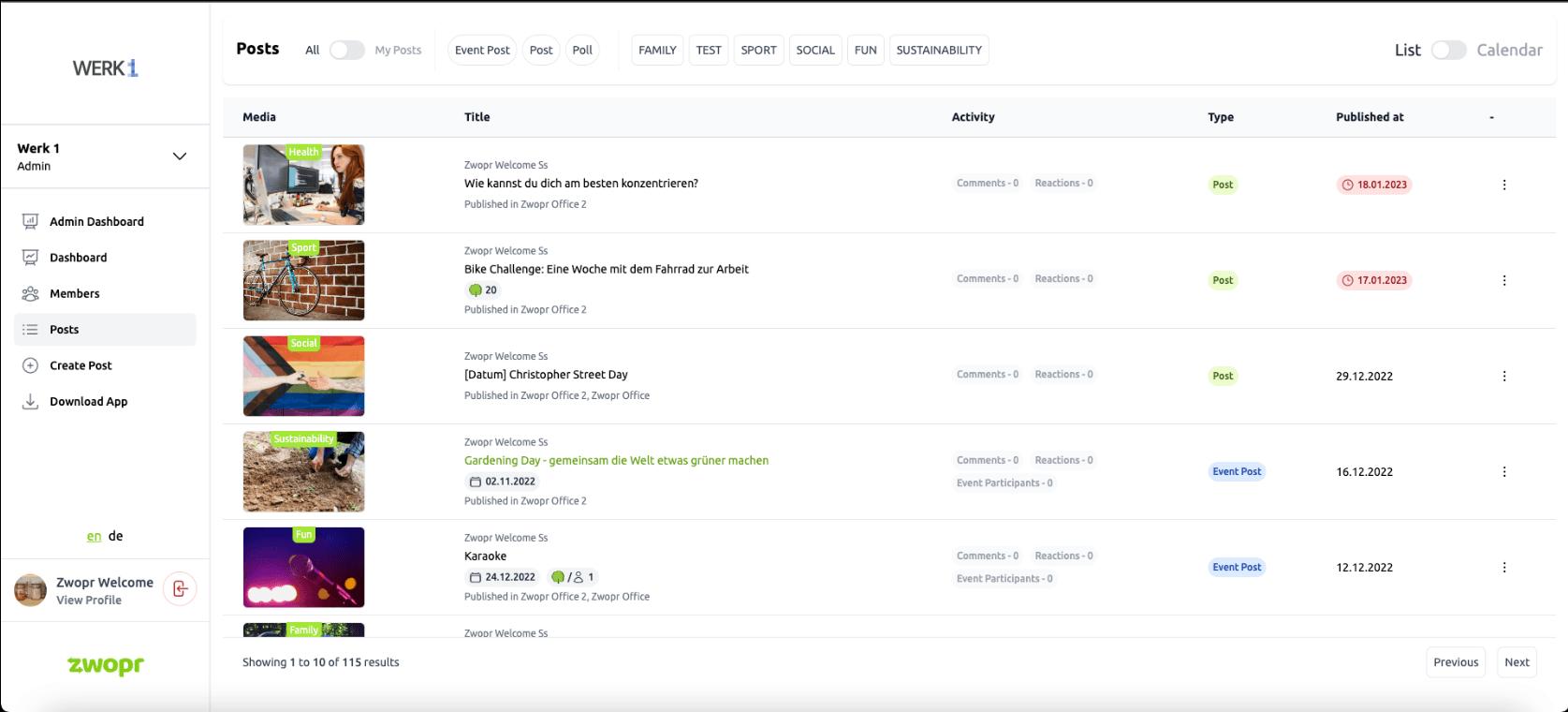 ZWOPR Admin Solution — screenshot 5 of 7