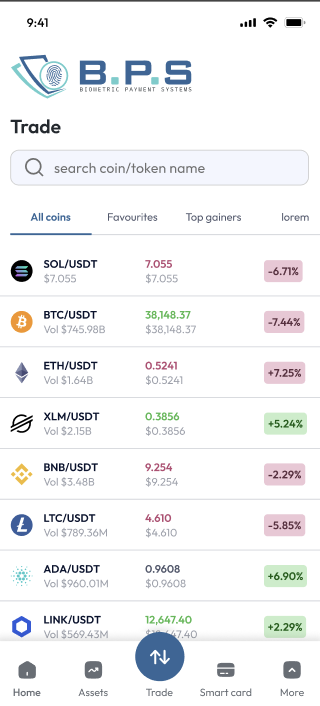 BPS Trading Platform — Interface 13